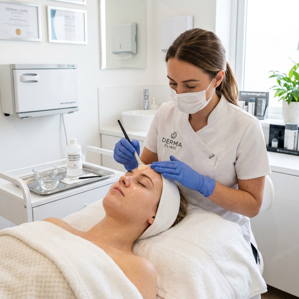 Professional chemical peel treatment at Tulip Aesthetics Clinic in Uxbridge